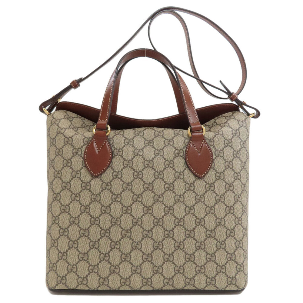 Gucci 429147 GG Supreme 2-Way Handbag PVC Women's GUCCI